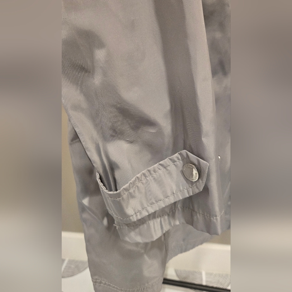 Michael Kors Women's Silver Hooded Windbreaker Jacket - Picture 7 of 11